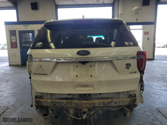 2016 Ford Explorer Platinum with VIN 1FM5K8HT1GGB67252, listed as a Copart auction lot 50235475 with 105,061 mi miles and Salvage Title. Bid and sale history available at carsss.com. Image 6.