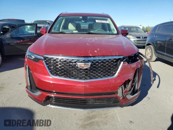 2021 Cadillac XT6 Premium Luxury with VIN 1GYKPDRS8MZ137909, listed as a Copart auction lot 41027774 with 55,353 mi miles and Salvage Title. Bid and sale history available at carsss.com. Image 5.