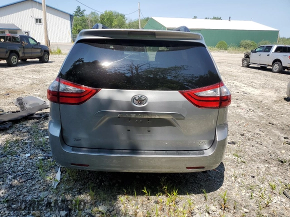 2016 Toyota Sienna LE with VIN 5TDJK3DC4GS138474, listed as a Copart auction lot 63862124 with 0 mi miles and Salvage Title. Bid and sale history available at carsss.com. Image 6.