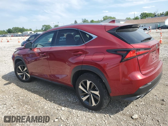 2021 Lexus NX 300 with VIN JTJGARDZ8M5022360, listed as a Copart auction lot 57260045 with 35,461 mi miles and Salvage title. Bid and sale history available at DreamBid. Image 2.