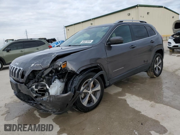 2019 Jeep Cherokee Limited with VIN 1C4PJMDX5KD134895, listed as a Copart auction lot 45327835 with 92,428 mi miles and Salvage Title. Bid and sale history available at DreamBid. Image 1.