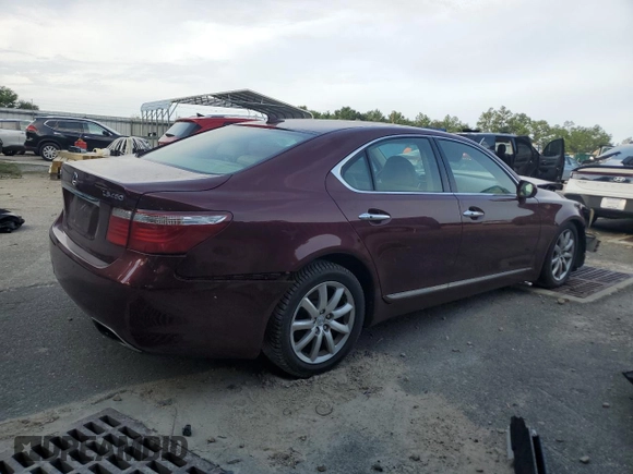 2007 Lexus LS 460 with VIN JTHBL46F475030195, listed as a Copart auction lot 65994595 with Not provided miles and Clean title. Bid and sale history available at DreamBid. Image 3.