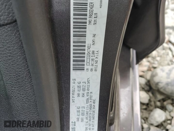 2016 Chrysler 200 C with VIN 1C3CCCEG2GN174911, listed as a Copart auction lot 46882995 with 113,897 mi miles and Salvage Title. Bid and sale history available at carsss.com. Image 12.