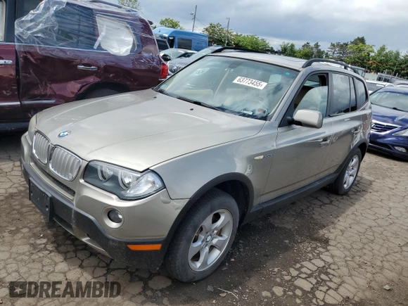 2008 BMW X3 3.0si with VIN WBXPC93498WJ21985, listed as a Copart auction lot 63773455 with 134,440 mi miles and Clean title. Bid and sale history available at DreamBid. Image 1.