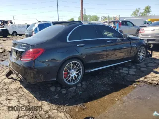 2017 Mercedes-Benz C 63 S AMG with VIN 55SWF8HB3HU186688, listed as a Copart auction lot 57299905 with 47,913 mi miles and Clean title. Bid and sale history available at DreamBid. Image 3.
