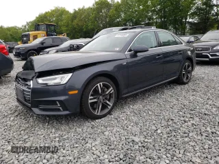 2017 Audi A4 Premium Plus with VIN WAUENAF49HN014353, listed as a Copart auction lot 57769885 with 76,265 mi miles and Salvage title. Bid and sale history available at DreamBid. Image 1.