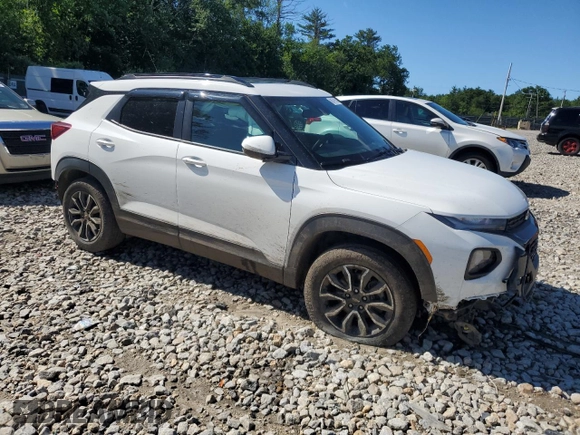 2022 Chevrolet TrailBlazer ACTIV with VIN KL79MSSL4NB146005, listed as a Copart auction lot 60079514 with 24,769 mi miles and Salvage Title. Bid and sale history available at DreamBid. Image 4.