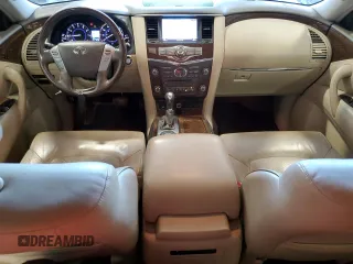2017 Infiniti QX80 with VIN JN8AZ2NF7H9642780, listed as a Copart auction lot 69641934 with 183,704 mi miles and Salvage Title. Bid and sale history available at carsss.com. Image 8.