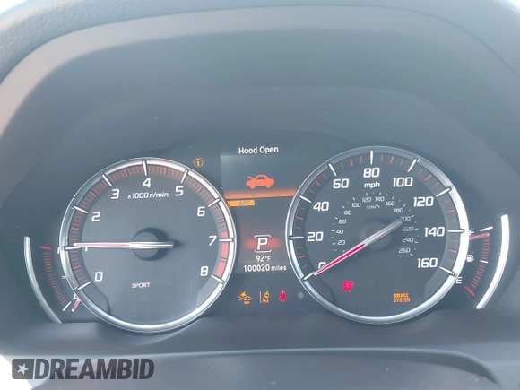 2018 Acura TLX w/A-SPEC Pkg with VIN 19UUB3F69JA001721, listed as a IAAI auction lot 42126994 with 100,020 mi miles and . Bid and sale history available at DreamBid. Image 7.