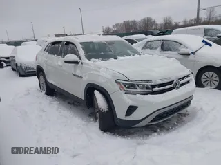 2020 Volkswagen Atlas SE with VIN 1V21E2CA8LC209865, listed as a IAAI auction lot 41245990 with 53,239 mi miles and . Bid and sale history available at DreamBid. Image 1.