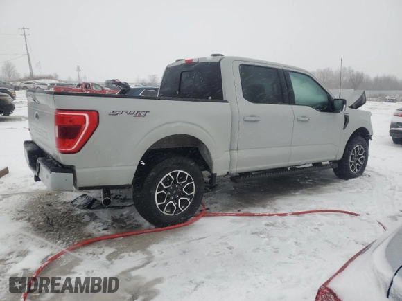 2023 Ford F-150 XL with VIN 1FTFW1E85PKD04873, listed as a Copart auction lot 44853635 with 33,438 mi miles and Non Repairable. Bid and sale history available at carsss.com. Image 3.