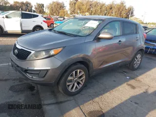 2014 Kia Sportage LX with VIN KNDPB3ACXE7618816, listed as a IAAI auction lot 41987519 with 39,369 mi miles. Bid and sale history available at carsss.com. Image 2.
