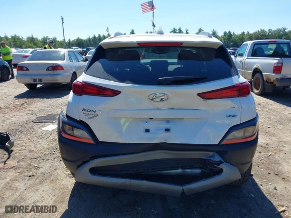 2023 Hyundai Kona SEL with VIN KM8K6CABXPU001857, listed as a IAAI auction lot 40243853 with NaN miles. Bid and sale history available at carsss.com. Image 16.