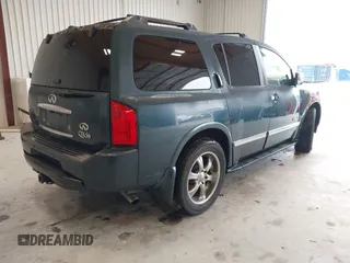 2005 Infiniti QX56 with VIN 5N3AA08C65N805076, listed as a IAAI auction lot 41353870 with 220,327 mi miles. Bid and sale history available at carsss.com. Image 4.