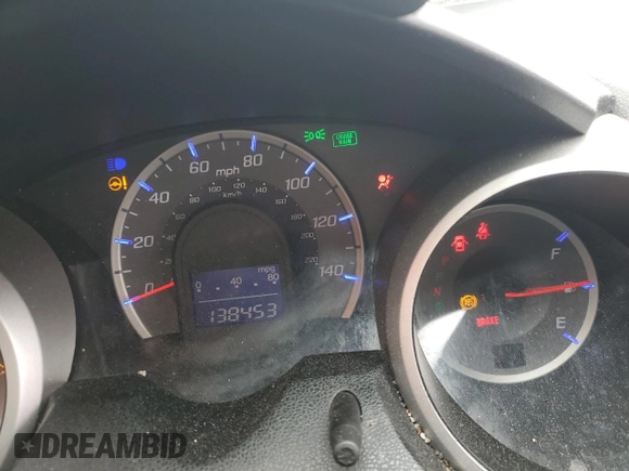 2010 Honda Fit Sport with VIN JHMGE8H40AC017384, listed as a Copart auction lot 58226445 with 138,453 mi miles and Salvage title. Bid and sale history available at DreamBid. Image 9.