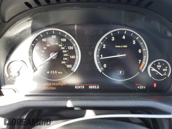 2014 BMW X3 xDrive35i with VIN 5UXWX7C5XE0E80403, listed as a Copart auction lot 47456165 with 82,419 mi miles and Salvage Title. Bid and sale history available at DreamBid. Image 9.