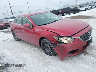 2015 Mazda 6 i Sport with VIN JM1GJ1U59F1192190, listed as a IAAI auction lot 41334029 with 132,107 mi miles. Bid and sale history available at carsss.com. Image 1.