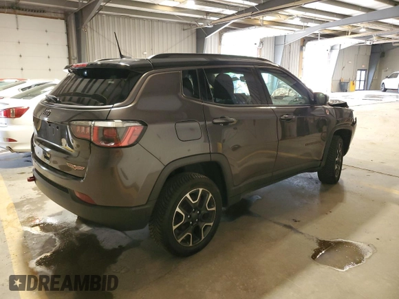 2020 Jeep Compass Trailhawk z VIN 3C4NJDDB1LT119074, wystawiony jako Copart lot #60255815 z przebiegiem 73 906 mil mil oraz Szkoda całkowita • Salvage title. Historia ofert i sprzedaży dostępna na DreamBid. Obrazek 3.
