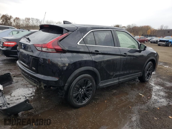 2022 Mitsubishi Eclipse Cross LE with VIN JA4ASVAA0NZ055595, listed as a Copart auction lot 78072354 with 24,091 mi miles and Salvage title. Bid and sale history available at DreamBid. Image 3.
