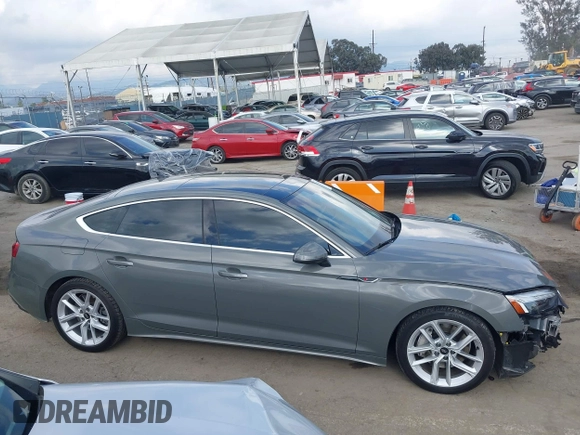 2023 Audi A5 Sportback S line Premium Plus with VIN WAUFACF50PA040074, listed as a IAAI auction lot 41933197 with 21,871 mi miles and . Bid and sale history available at DreamBid. Image 14.