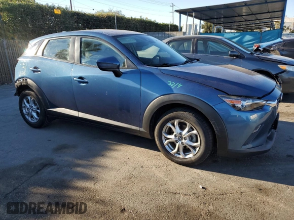 2018 Mazda CX-3 Sport with VIN JM1DKDB77J0315277, listed as a Copart auction lot 77987744 with 46,616 mi miles and Salvage Title. Bid and sale history available at carsss.com. Image 4.