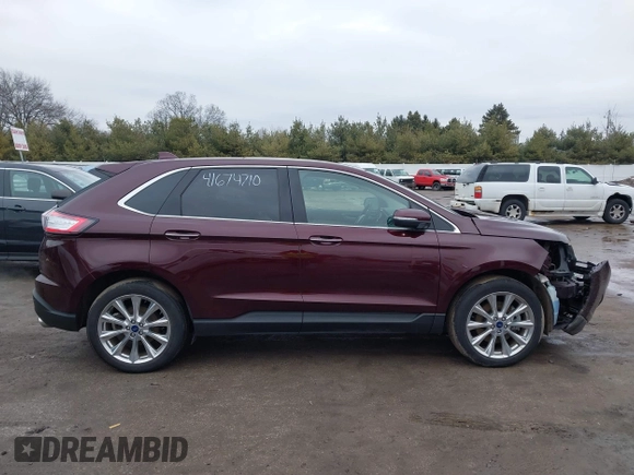 2018 Ford Edge Titanium with VIN 2FMPK4K83JBC46927, listed as a IAAI auction lot 41674710 with 77,979 mi miles. Bid and sale history available at carsss.com. Image 14.