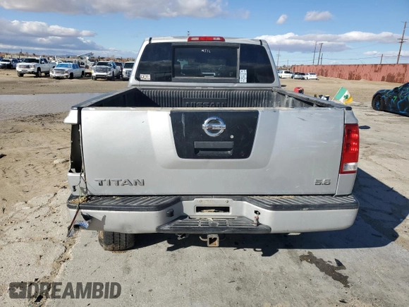 2008 Nissan Titan XE with VIN 1N6AA07D58N336880, listed as a Copart auction lot 45568365 with 352,265 mi miles and Salvage Title. Bid and sale history available at carsss.com. Image 6.