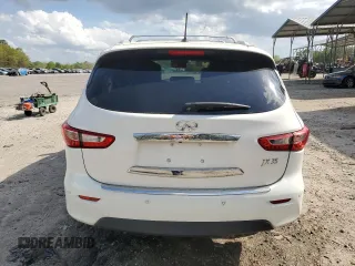 2013 Infiniti JX35 with VIN 5N1AL0MM6DC352606, listed as a Copart auction lot 50633205 with 123,798 mi miles and Salvage Title. Bid and sale history available at DreamBid. Image 6.