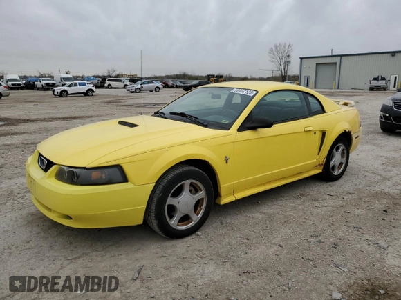 2002 Ford Mustang Standard with VIN 1FAFP40442F219968, listed as a Copart auction lot 50402125 with 222,895 mi miles and Clean Title. Bid and sale history available at carsss.com. Image 1.