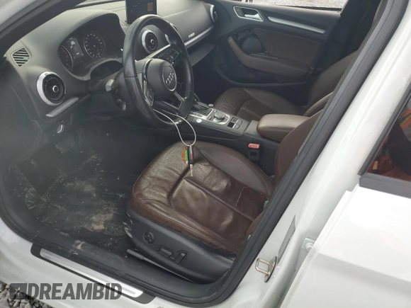 2017 Audi A3 Premium with VIN WAUAUGFFXH1026184, listed as a Copart auction lot 56656595 with 102,126 mi miles and Salvage title. Bid and sale history available at DreamBid. Image 7.