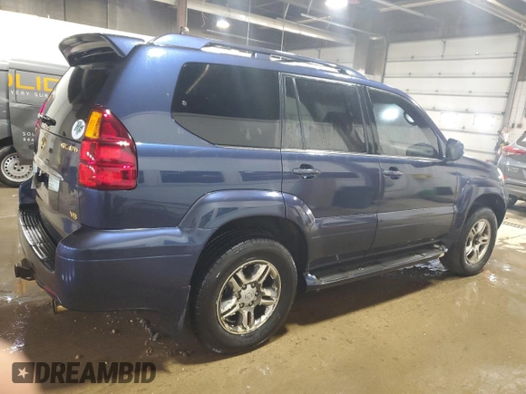 2004 Lexus GX with VIN JTJBT20X340049687, listed as a Copart auction lot 53405925 with 201,607 mi miles and Clean Title. Bid and sale history available at carsss.com. Image 3.