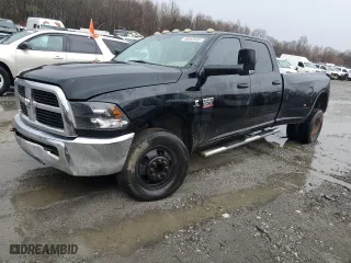 2012 Ram 3500 ST with VIN 3C63DRGL9CG286301, listed as a Copart auction lot 48655605 with 319,545 mi miles and Salvage Title. Bid and sale history available at carsss.com. Image 1.