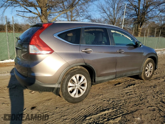 2013 Honda CR-V EX-L with VIN 5J6RM4H74DL040195, listed as a Copart auction lot 87580845 with 129,029 mi miles and Salvage Title. Bid and sale history available at carsss.com. Image 3.