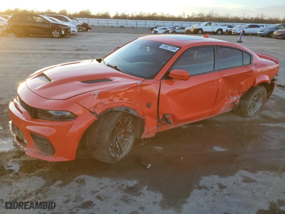 2022 Dodge Charger SRT Hellcat Widebody with VIN 2C3CDXL92NH122094, listed as a Copart auction lot 86927294 with 33,050 mi miles and Salvage Title. Bid and sale history available at carsss.com. Image 1.