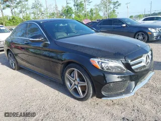 2015 Mercedes-Benz C-Class C 300 with VIN 55SWF4JB6FU088268, listed as a IAAI auction lot 41967093 with 76,989 mi miles. Bid and sale history available at carsss.com. Image 1.