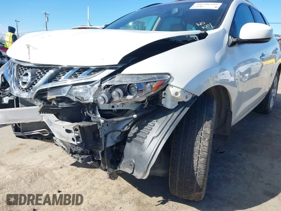 2012 Nissan Murano SL with VIN JN8AZ1MW0CW232649, listed as a IAAI auction lot 41698349 with 32,108 mi miles and . Bid and sale history available at DreamBid. Image 6.