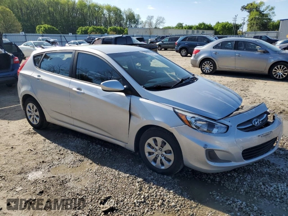 2017 Hyundai Accent SE with VIN KMHCT5AE6HU313159, listed as a Copart auction lot 52387905 with 108,036 mi miles and Salvage Title. Bid and sale history available at DreamBid. Image 4.