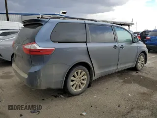 2017 Toyota Sienna LE with VIN 5TDJZ3DC0HS182825, listed as a Copart auction lot 47471655 with 141,638 mi miles and Salvage Title. Bid and sale history available at carsss.com. Image 3.