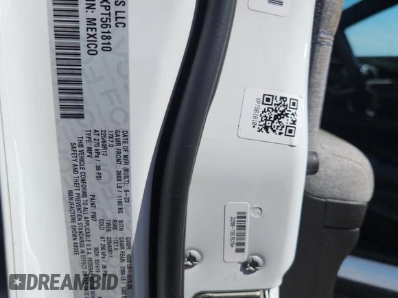 2023 Jeep Compass Latitude with VIN 3C4NJDBNXPT561810, listed as a Copart auction lot 64895215 with 59,166 mi miles and Clean title. Bid and sale history available at DreamBid. Image 13.