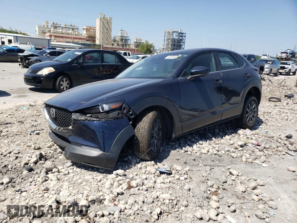 2023 Mazda CX-30 S with VIN 3MVDMBAM7PM520298, listed as a Copart auction lot 52251295 with 19,196 mi miles and Salvage Title. Bid and sale history available at carsss.com. Image 1.