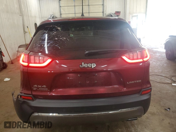 2019 Jeep Cherokee Limited z VIN 1C4PJMDX1KD353269, wystawiony jako Copart lot #57764345 z przebiegiem 37 976 mil mil oraz Szkoda całkowita • Salvage title. Historia ofert i sprzedaży dostępna na DreamBid. Obrazek 6.