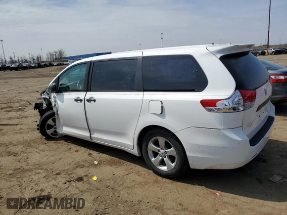 2011 Toyota Sienna with VIN 5TDZK3DC7BS016221, listed as a Copart auction lot 53799875 with 155,760 mi miles and Clean Title. Bid and sale history available at carsss.com. Image 2.
