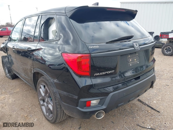 2022 Honda Passport EX-L with VIN 5FNYF7H51NB000270, listed as a IAAI auction lot 41206414 with 61,161 mi miles. Bid and sale history available at carsss.com. Image 3.