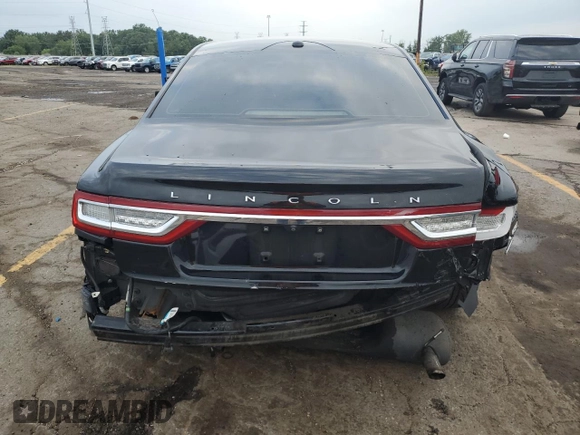 2017 Lincoln Continental Reserve with VIN 1LN6L9NC0H5623802, listed as a Copart auction lot 68620624 with 128,426 mi miles and Clean Title. Bid and sale history available at carsss.com. Image 6.