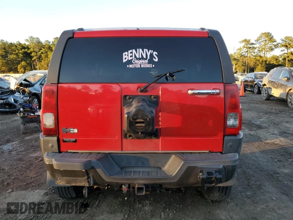 2007 Hummer H3 SUV with VIN 5GTDN13E278185639, listed as a Copart auction lot 80929864 with 268,989 mi miles and Salvage Title. Bid and sale history available at DreamBid. Image 6.