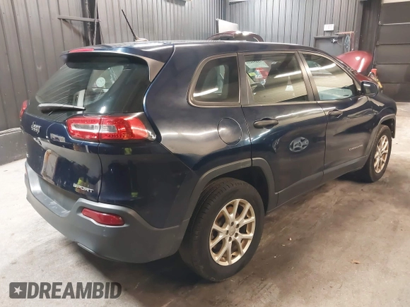 2015 Jeep Cherokee Sport with VIN 1C4PJMAB3FW564055, listed as a IAAI auction lot 42434835 with 237,027 mi miles and . Bid and sale history available at DreamBid. Image 4.