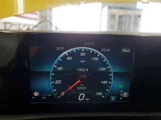 2020 Mercedes-Benz CLA 250 with VIN WDD5J4GB6LN059245, listed as a Copart auction lot 53980555 with 53,927 mi miles and Salvage Title. Bid and sale history available at DreamBid. Image 9.