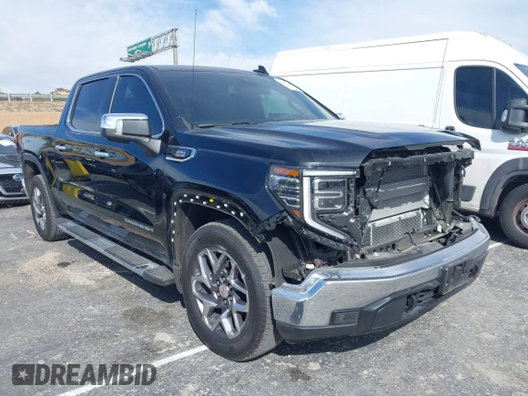 2024 GMC Sierra 1500 with VIN 1GTPHDE88RZ333584, listed as a IAAI auction lot 41581228 with 6,231 mi miles and . Bid and sale history available at DreamBid. Image 1.