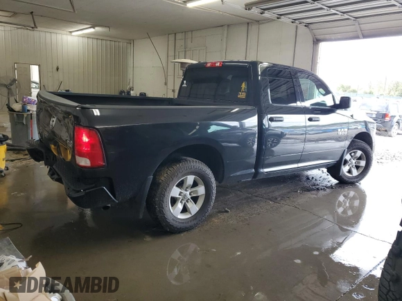2018 Ram 1500 Express with VIN 1C6RR7FG7JS199331, listed as a Copart auction lot 52584775 with 117,383 mi miles and Salvage Title. Bid and sale history available at carsss.com. Image 3.