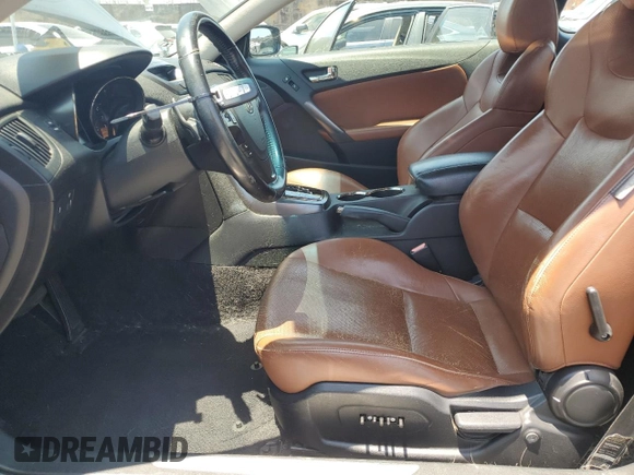 2011 Hyundai Genesis Coupe Grand Touring with VIN KMHHU6KH3BU043705, listed as a Copart auction lot 62675195 with 160,780 mi miles and Clean title. Bid and sale history available at DreamBid. Image 7.
